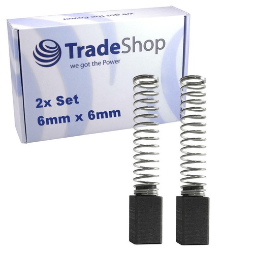 Schleifkohle 6x6 mm - 2x,